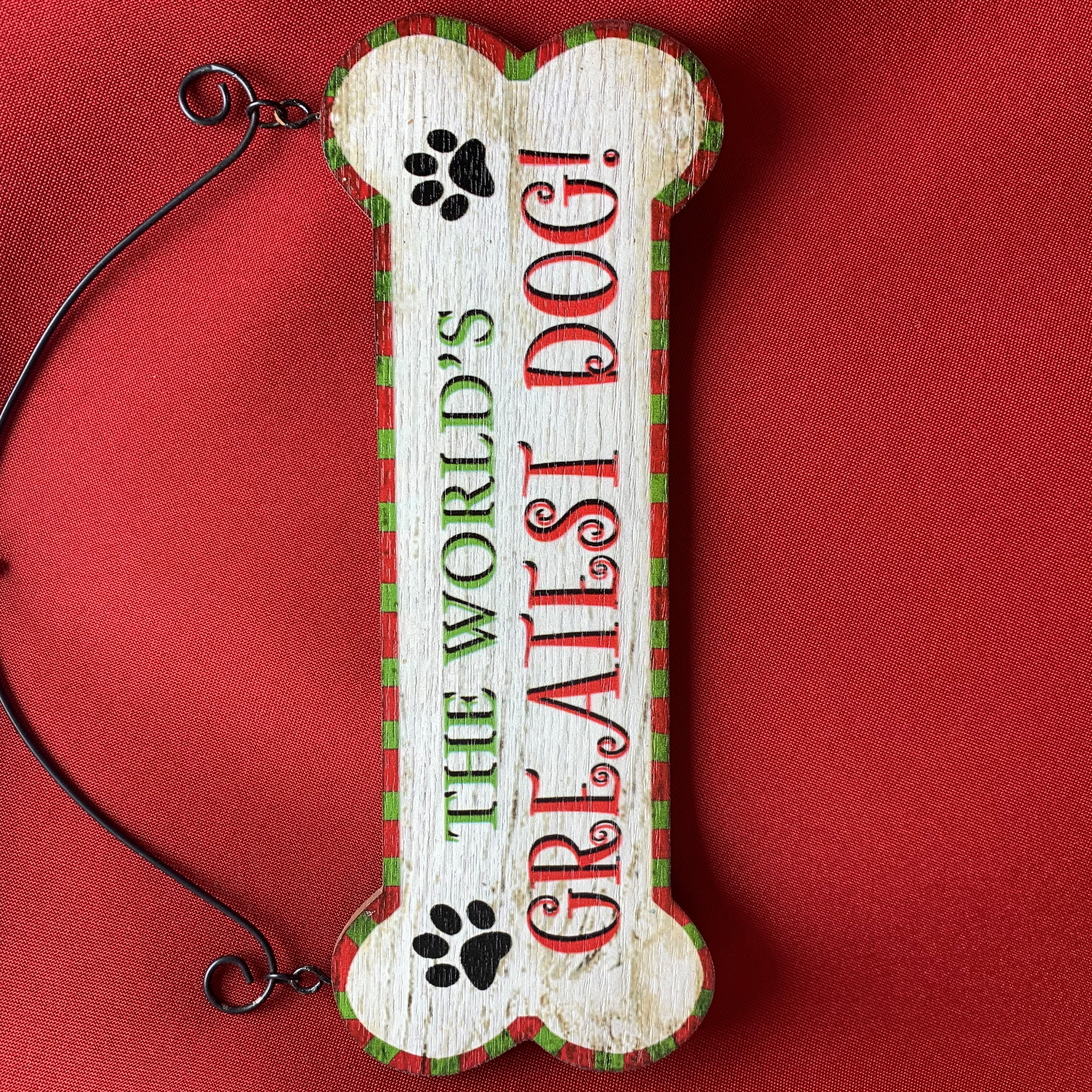 HOLIDAY DOG SIGN